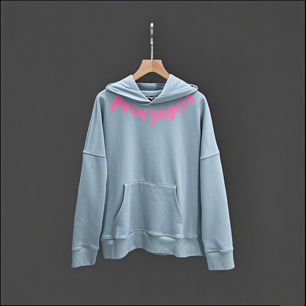 NWT Palm Angels Letter Print Terry Hoodie